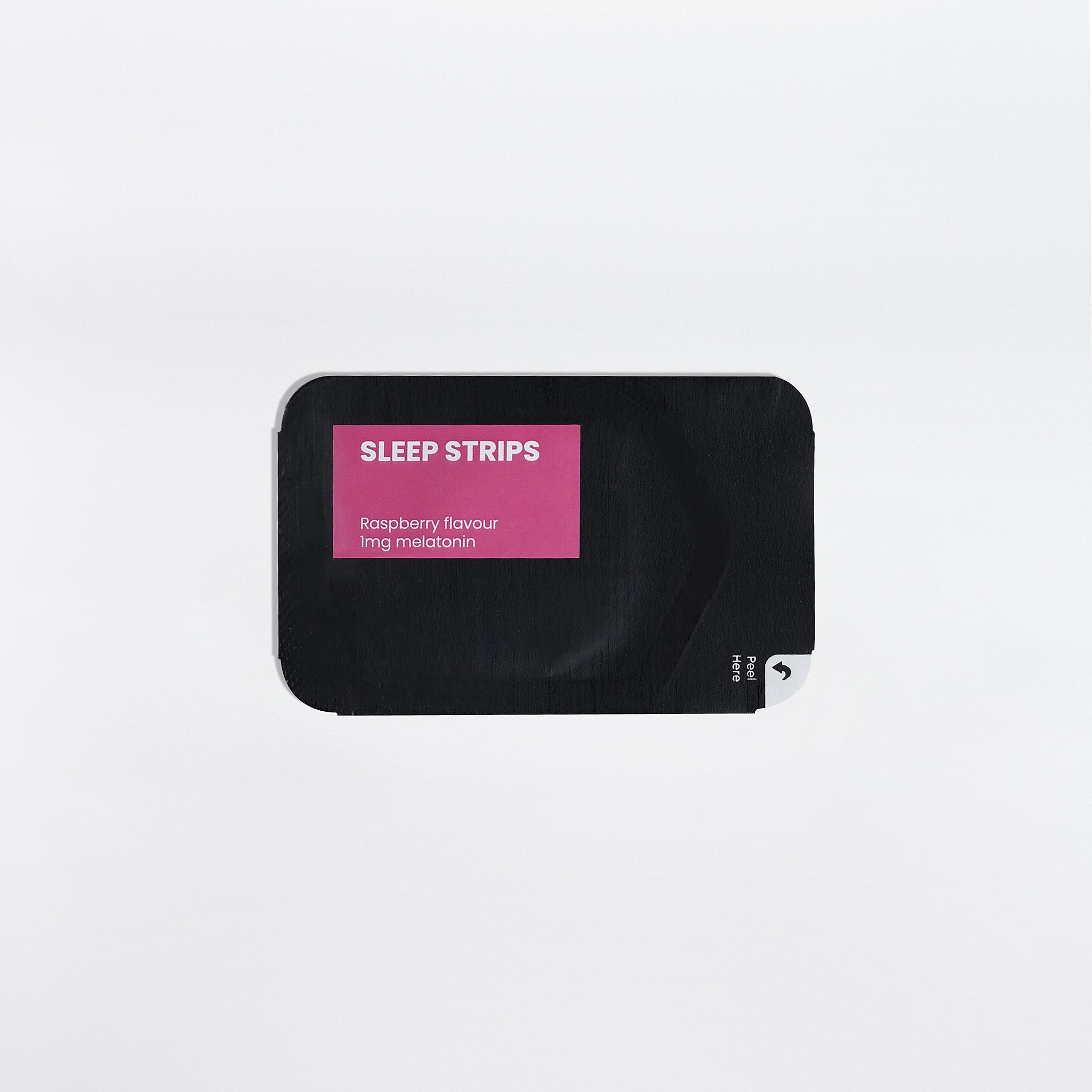 Ripkitty Sleep Strips vitamin and mineral supplement label showing 30 strips, with colorful branding and product information.