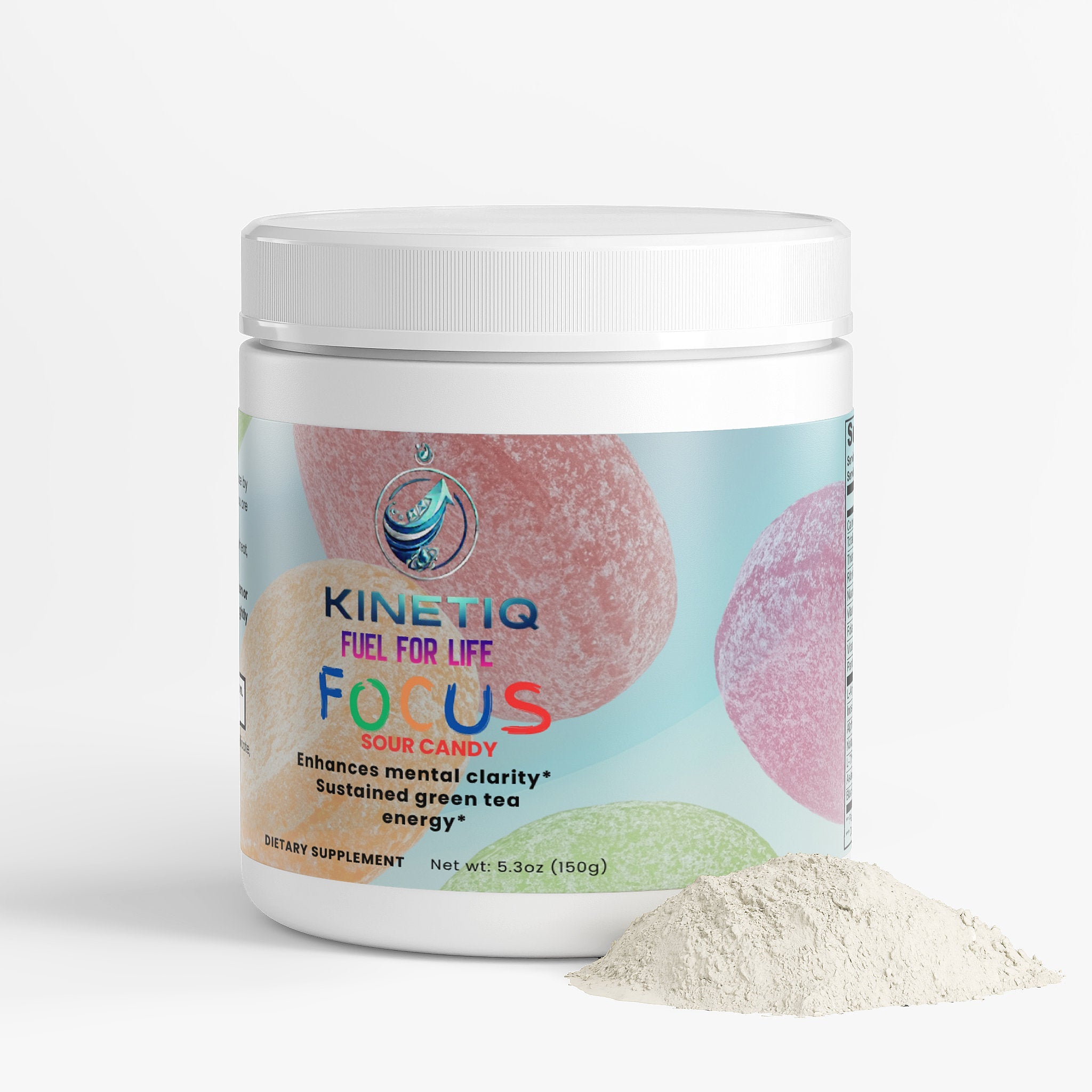 Solikka Focus Drink Mix in Sour Candy flavor, a specialty supplement with vibrant packaging and colorful label design.