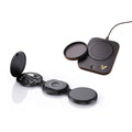 Pursonic Sip & Charge 2-in-1 mug warmer and folding charging station for wireless devices, compact electronics bundle.