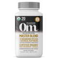 Night Shift Supply Company OM Mush Sprfd Master Blend food supplement bottle with 80 capsules for immune support