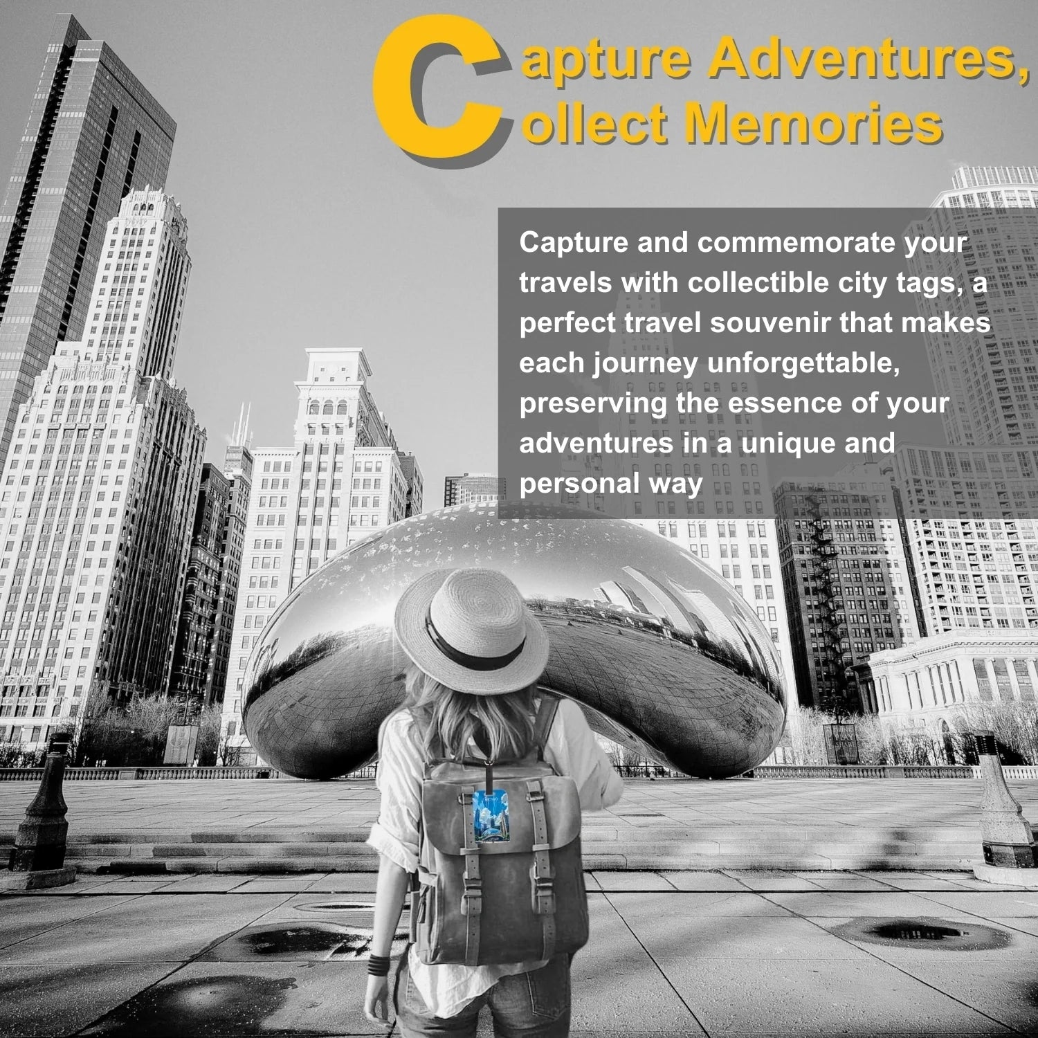 Global Lost Recovery Service Chicago smart bag security tag, pack of 2, with barcode and secure locking mechanism for luggage security.