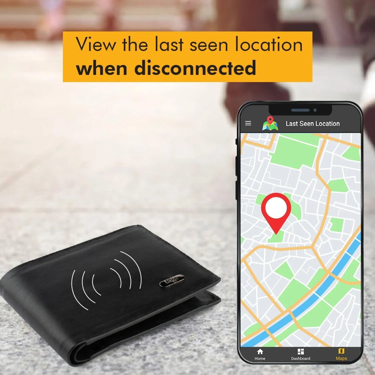 Dolphin Tracker RFID smart wallet with stitchless design, compact and sleek for secure card and cash storage