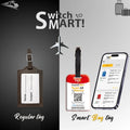 Global Lost Recovery Service Smart Bag Security Tag with Turkey flag design, QR code, and durable security features for travel safety.