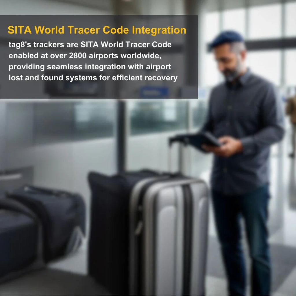 Two Global Lost Recovery Service smart security tags featuring Turkey flag design, QR code for luggage tracking.